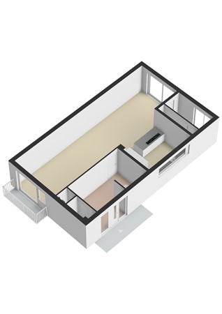 Plattegrond - Wachtendonckstraat 41, 6371 VV Landgraaf - Wachtendonckstraat 41 Landgraaf - Begane grond 3D.jpg